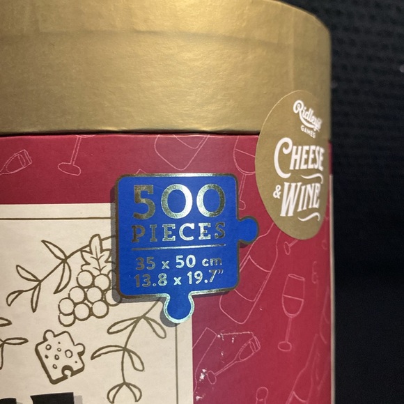 Cheese & Wine jigsaw puzzle by Ridlet’s! Sealed box! - Picture 5 of 5